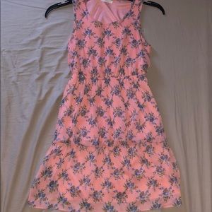 Floral dress with corals and blues 🌸